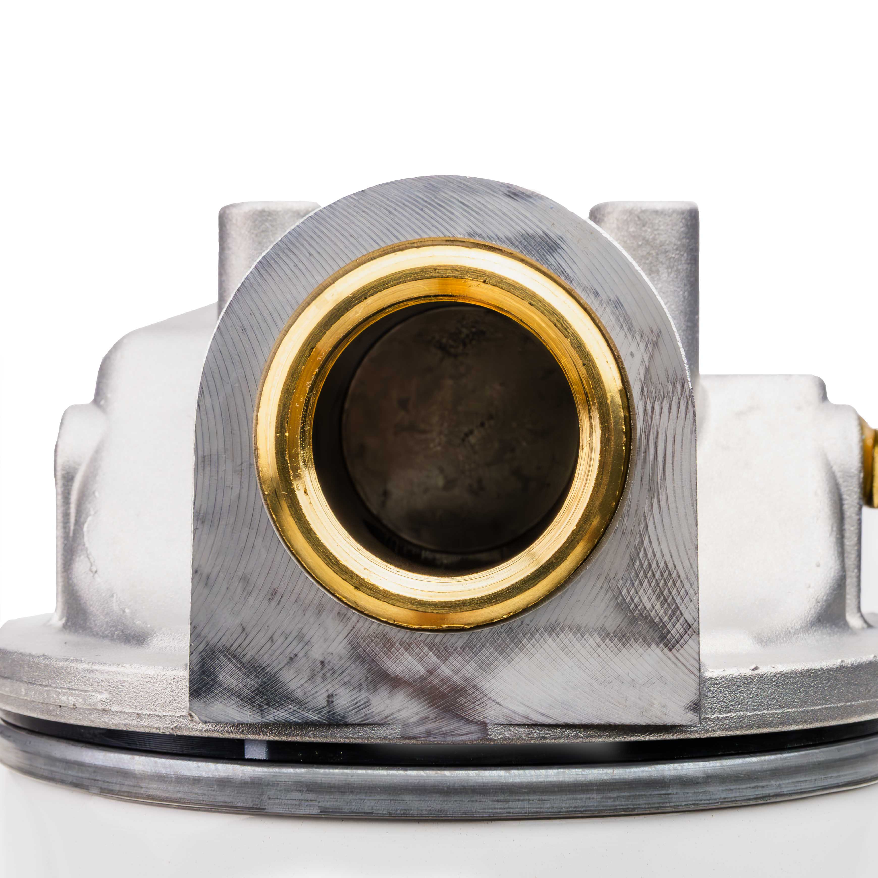 ADAM BY PIUSI Filter DN32 (1.25") BSP F 100lpm with Pressure Gauge Particulate and Water Removal