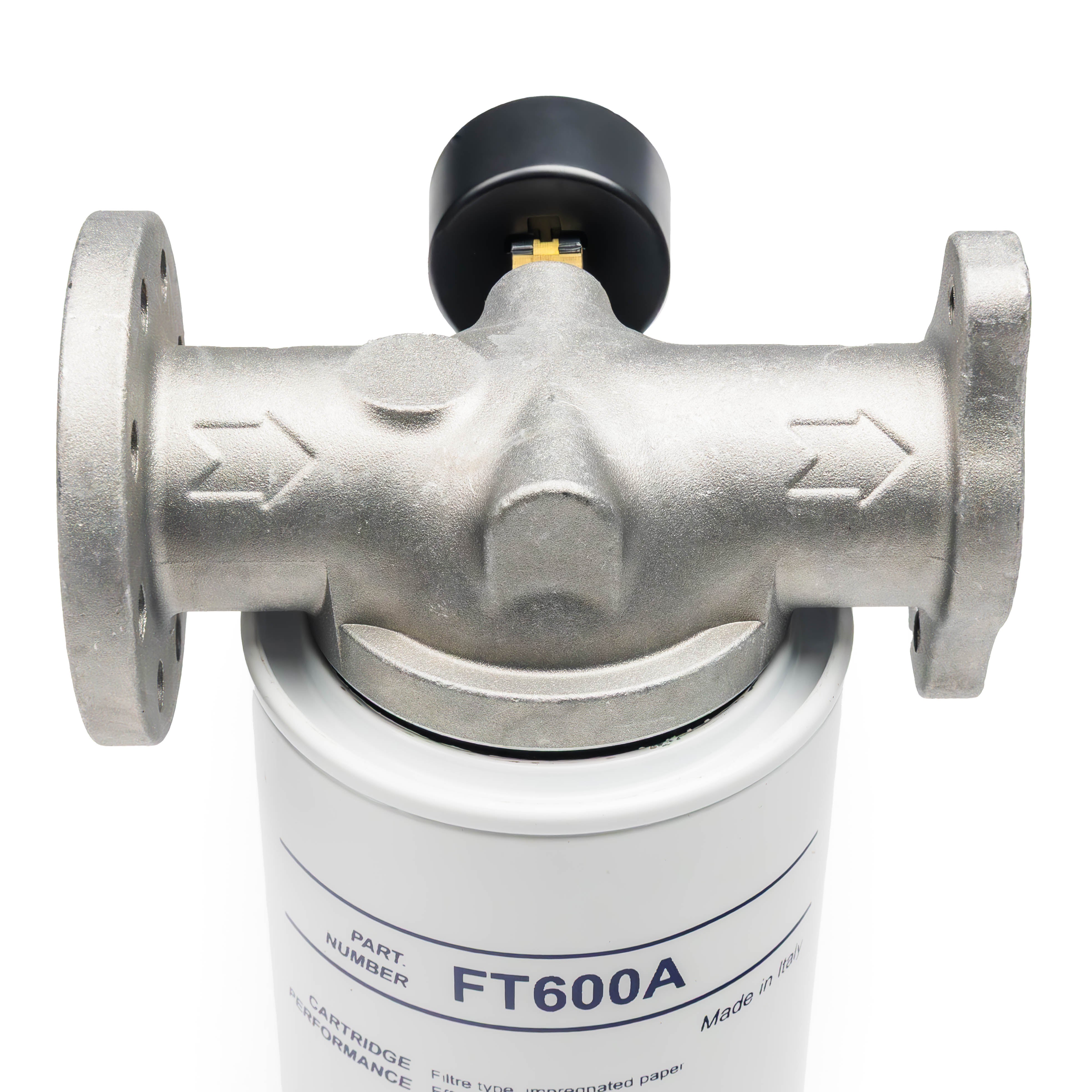 Adam by Piusi FILTER 25mm 60lpm with Pressure Gauge Particulate and Water Removal FT60MA