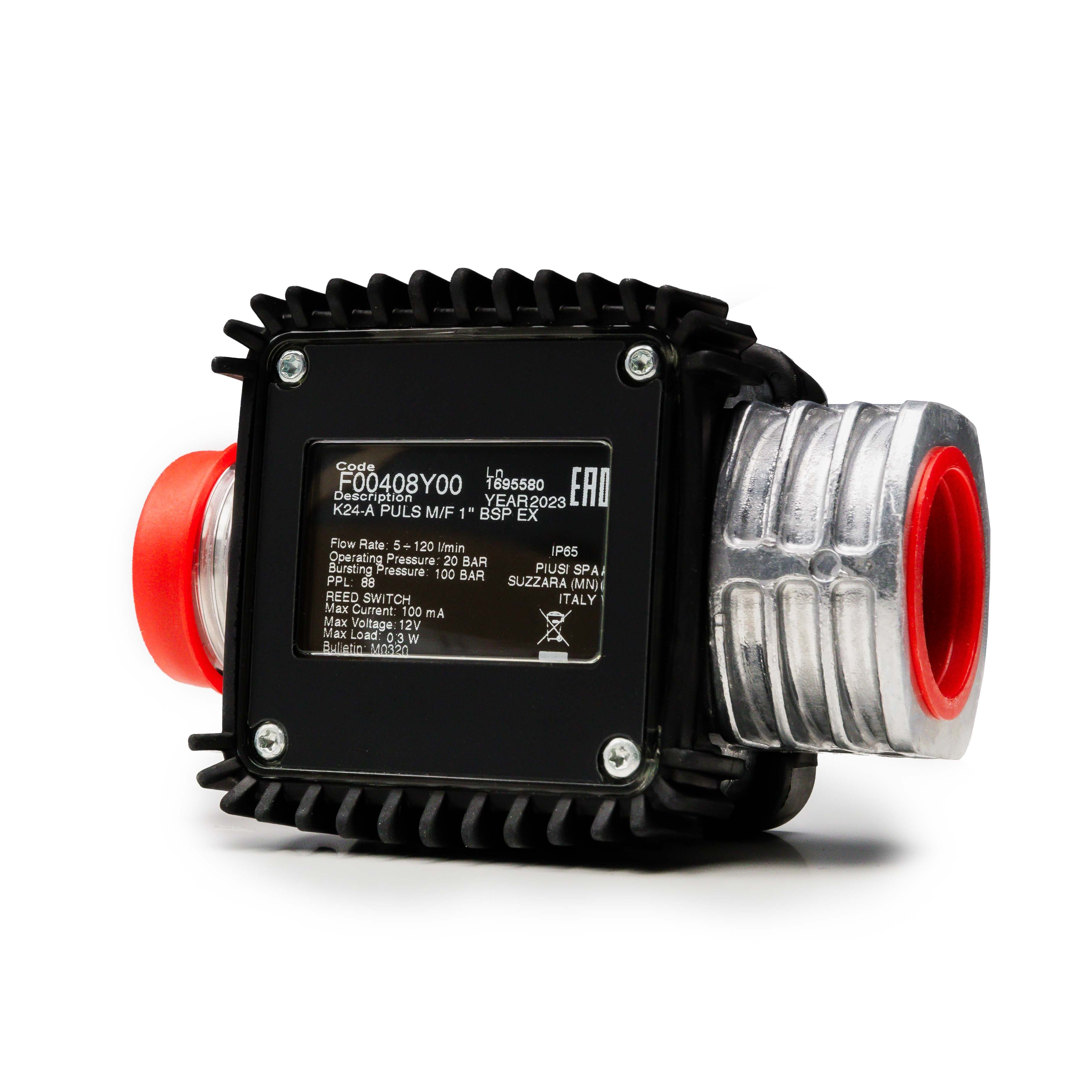 Piusi K24 Pulse Meter M/F 1’’ BSP ATEX/IECEX F00408Y00