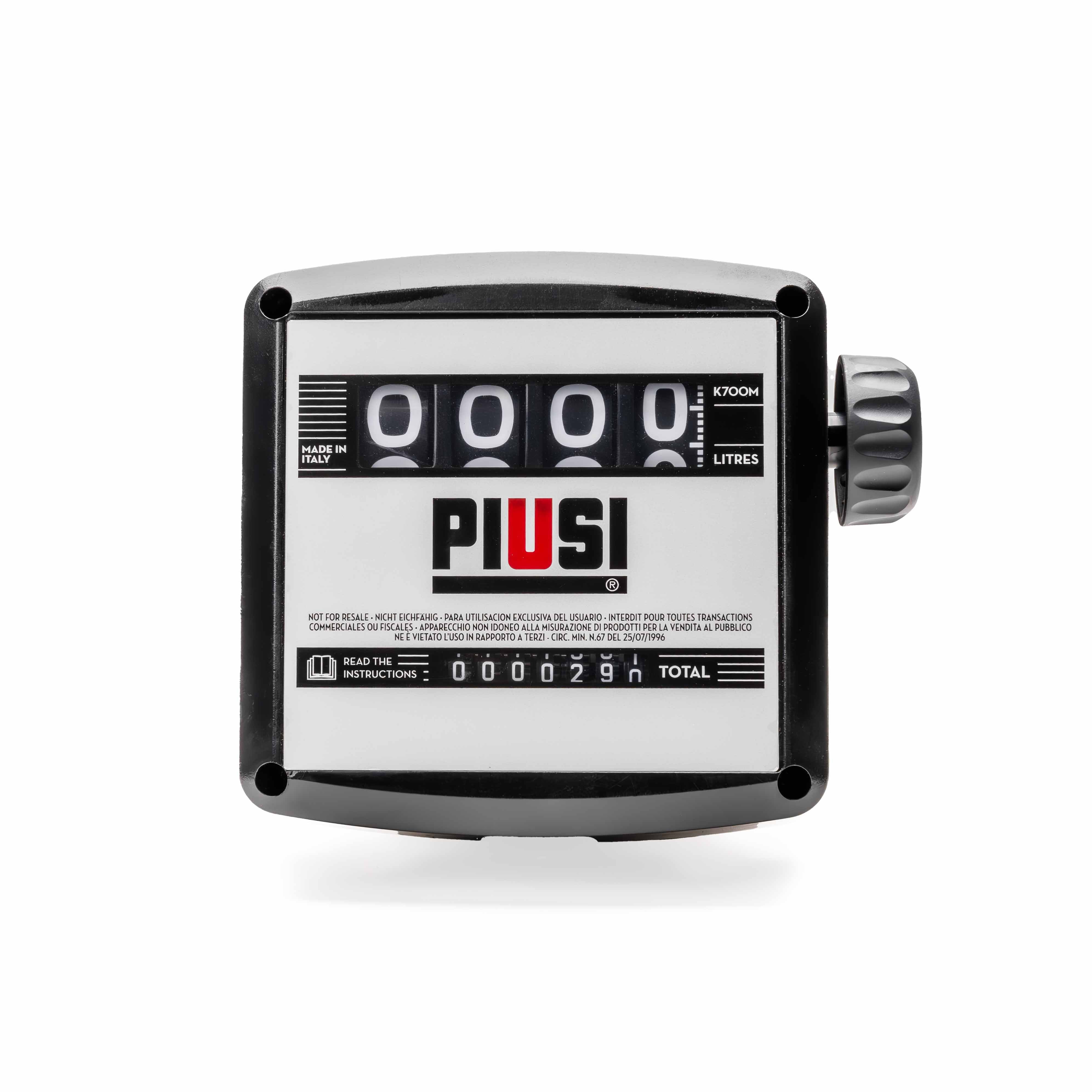 Piusi METER K700 Mechanical 40mm FF 20-220lpm Litre Display