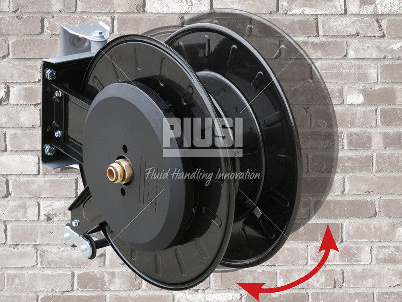 Piusi Hose Reel 1" x 10m Diesel F0075003B - supplied with Fixed Plate for Mounting