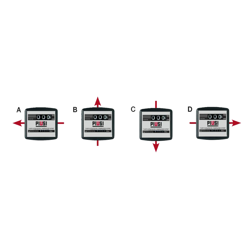 Piusi K33 K44 Flow Direction Options