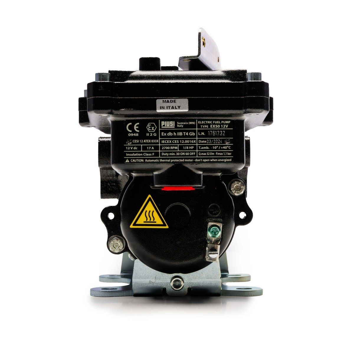 Piusi EX50 ATEX Fuel Pump 12V DC 50 L/min