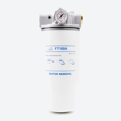 Adam by Piusi Particulate and Water Filter with Gauge 100 L/min 1" BSP