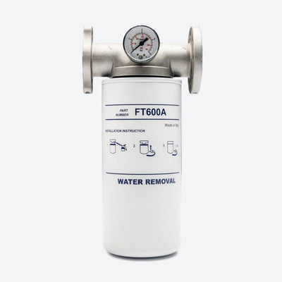 Adam by Piusi Particulate and Water Filter with Gauge 60 L/min 1" BSP Flanged