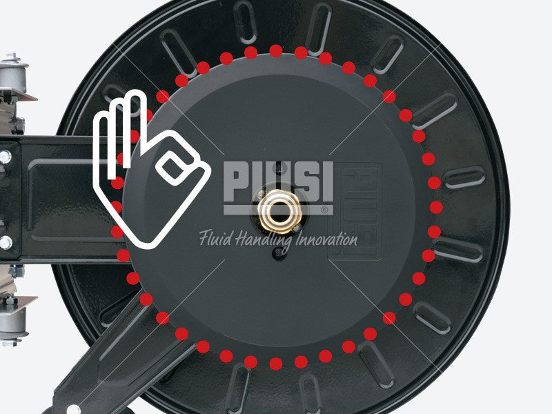 Piusi Diesel Hose Reel 25 mm x 10 m Spring Rewind